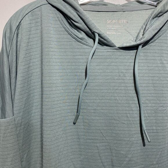 Mondetta Women's Green Performance Luxury Hooded Workout Top Size Small - Picture 6 of 10